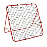 Trintion Fußball Rebound Netz Kinder und Jugendliche Tragbares Prellwand Verstellbar Fußballtor Kicker für Fußball Training 100 x 100cm