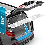 Auto Ladekantenschutz Folie für Seat Ateca 1 (I) KH7 I 2016-2024 - Stoßstangenschutz, Kratzschutz, Lackschutzfolie - Transparent glänzend Selbstklebend