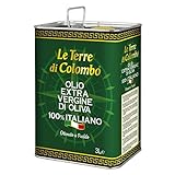 Le Terre di Colombo – 100 % Italienisches Natives Olivenöl Extra, Dose, 3 l