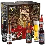 Kalea | Bier-Adventskalender | Edition Craft-Beer | Bestückung 2024 | 24 x 0,33l Craft Beer | inkl. Verkostungsglas | Biergeschenk zur Vorweihnachtszeit