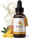 Vihado F-BDY Keto Tropfen Mango, Stoffwechsel Formel mit Vitamin B6, natürlich + schnell bei ketogener Ernährung, Frauen und Männer, 50 ml
