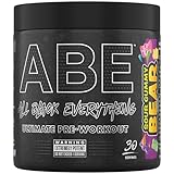 Applied Nutrition ABE Pre Workout Pulver - Pre Booster für Energie & Leistung mit Citrullin, Kreatin Monohydrat, Beta Alanin (375 g – 30 Portionen)(Sour Gummy Bear)