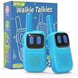 Walkie Talkie für Kinder, Kearui Funkgeräte Kinder woki toki Leichtgewichtig 2 Kanäle 1000ft Lange Distanz, Jungen Geschenk Spielzeug für 3-12 Jahre (Blau)