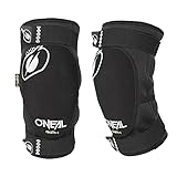 O'NEAL | Knieprotektor | BMX Mountainbike Downhill | IPX®- Aufprallschutz aus Polyurethan, Leichte Konstruktion, Abriebfestes Material | Dirt Knee Guard | Erwachsene | Schwarz Weiß | Größe S