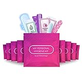Pink Style Menstrual Kit All-in-One 10 Pack | Convenience on The Go | Period Kit Pack for Travelling, Tweens & Teenagers or just When You’re Out | Individually Wrapped Feminine Hygiene Product