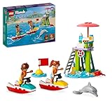 LEGO Friends Rettungsschwimmer Aussichtsturm mit Jetskis, Kinderspielzeug, Geschenkidee für Mädchen und Jungen ab 5 Jahren mit 2 Spielfiguren und Delfin, Jetski-Spielzeug 42623