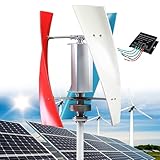 14000W Vertikale Windkraftanlage Generator Kit, 12V/24V/48V/110V/220V Kleiner Dreiphasen-Wechselstrom mit MPPT Controller für industrielle Energieanwendungen