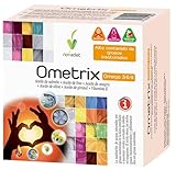 Novadiet OMETRIX Kapseln mit Lachsöl, Leinen, Nachtkerze, Olive, Sonnenblume und Vitamin E, für eine optimale kardiovaskuläre Gesundheit, unterstützt gesunde Cholesterin- und Triglyceridwerte – 60