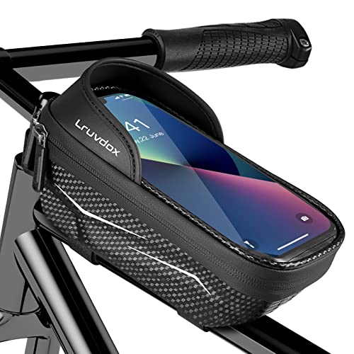 Handyhalterung Fahrrad wasserdicht, Fahrrad rahmentasche Handy fahrradhalterung fahrradtasche Rahmen Halterung Fahrrad Handytasche mit anfassbarem Etui und Sonnenblende für 5.5 - 7.0 Zoll Smartphone