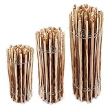Aquagart Staketenzaun verschiedene Höhen (Haselnuss 5m x 90cm) Lattenabstand 4-6cm Gartenzaun Kastanienzaun aus Haselnuss Langlebiger Holzzaun Holz Zaun mit doppelter Drahtumspannung Rollzaun