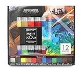 Paintersisters Artist Ölfarben 10x50ml + 2x200ml von MAGI®, Set mit 12 Farbtönen feine Ölfarbe
