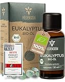 Heldengrün® BIO Eukalyptusöl [100% NATURREIN] - Natürliche Frische - Echtes Eukalyptus Öl für Aromatherapie & Kosmetik, Ätherisches Öl, Eucalyptus Oil