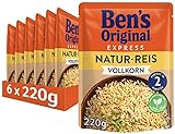 BEN’S ORIGINAL BEN’S ORIGINAL Ben's Original Express-Reis Naturreis, 6 Packungen (6 x 220g)