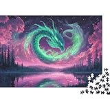 Drache Puzzle 1000 Teile Für Erwachsene künstlerischer Stil Farbpuzzle Ravensburger Für Die Ganze Familie WohndekoRatteion 1000pcs (75x50cm)