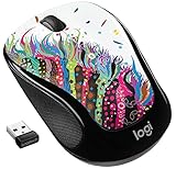 Logitech M325s Kabellose Maus, 2,4 GHz mit USB-Empfänger, 1000 DPI optisches Tracking, 18 Monate Lebensdauer, PC/Mac/Laptop/Chromebook - Celebration Black (Generalüberholt)