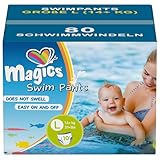 Magics Swim Pants, Einweg-Schwimmwindeln für Babys, Größe L (14+kg), Convenience-Karton-Format 80 Schwimmwindeln