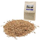Mejale Reisspelzen Kleintierstreu, 100% natürliche Einstreu für Hamster, Wachteln, Hühner, Meerschweinchen & Co, 60L/7.5KG
