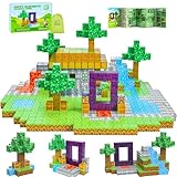 Kid Odyssey Magnetische Bausteine 70 Stück, Build Mine Magnete Welt World Set, Waldmagnetwelt Magnetisches Spielzeug für Kinder, Magnetbausteine ab 3 Jahre, Geschenk für Kinder