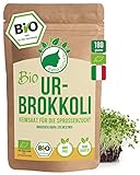 NanaNatura's Bio Ur-Brokkoli Sprossen Samen 180g | Keimfähige Brokkoli-Samen mit hohem Sulforaphan-Gehalt zur Brokkolisprossen Zucht | Microgreens fürs Sprossenglas