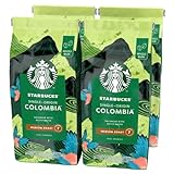 STARBUCKS Single-Origin Colombia, Mittlere Röstung, Ganze Kaffeebohnen 450g (4er Pack)