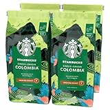 STARBUCKS Single-Origin Colombia, Mittlere Röstung, Ganze Kaffeebohnen 450g (4er Pack)