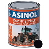 ASINOL UNIMOG SCHWARZ MATT 1.000ml Lack FARBE Kunstharzlack