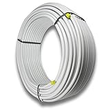 Pipetec 10m Alu-Verbundrohr 26x3 DVGW-zertifiziert, Metallverbundrohr, Aluminium, Rohr, Silber, 20mm Innendurchmesser, 10bar/95°C max. Betriebsdruck/Temperatur