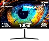 Minifire 27 Zoll Monitor, 100 Hz, FreeSync, Full HD, 1080p Monitor PC Bildschirm mit HDMI VGA Ports (MF27X3AL HDMI-Kabel im Lieferumfang enthalten)