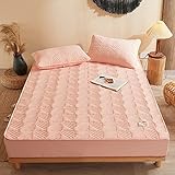 JIANINGHOME Gesteppte Bettlaken,120x190,Mikrofaser Matratzenauflage Superweich Matratzen Topper Tiefe Tasch