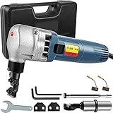 VEVOR Blechknabber, 380 W, elektrischer Metallknabber, 1800 U/min, Hochgeschwindigkeits-Rotor, 1,8 mm, Metall-Knabberschneider mit Ersatzklingen, Aufbewahrungskoffer zum Schneiden von Edelstahl,