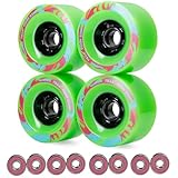 vanpro DIY Elektro-Skateboard Longboards Rad 90 mm 9052 PU für Cruising, Carving, Free-Style, Räder Schwungräder 608RS Kugellager Cored Classics Wheel