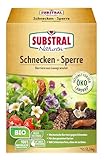 Naturen Bio Schnecken-Sperre, Regenbeständige Barriere aus Lavagranulat zur Abwehr Schnecken, 2,3 kg, Blau