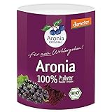 Aronia ORIGINAL 100% Bio Aronia Pulver Demeter 100 g | Aus Trester von Schale, Kernen und Fruchtfleisch der Beere | Vegan, ohne Konservierungsstoffe, ohne Zuckerzusatz (lt. Gesetz)