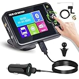Roinvou Tragbares DAB/DAB+ Autoradio Adapter für Radio mit 2.4 Zoll LCD Display Radio Klein UKW-Digitalradio Adapter mit Bluetooth-Freisprechtelefon AUX-IN FM Transmitter Autoradio Digitalradio