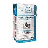 doitBau KlebeCONTACT plus PROFI - WDVS EPS Klebe- & Armierungsmörtel 25 kg grau - faserarmierter Mörtel - wasserdampfdurchlässiger Armierungsmörtel und Spachtelmasse