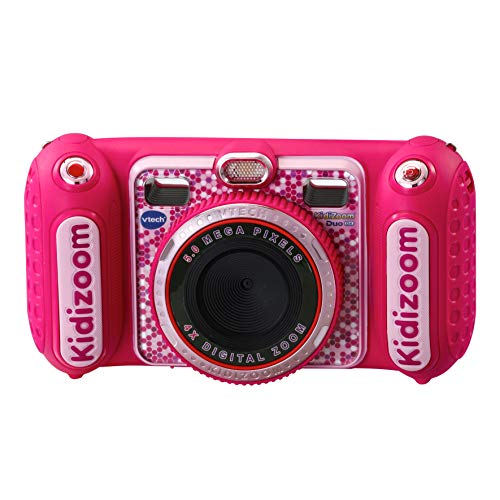 VTech KidiZoom Duo DX pink – Kinderkamera mit Selfie- und Videofunktion, Effekten, Spielen, Musikplayer und vielem mehr – Für Kinder von 4-10 Jahren