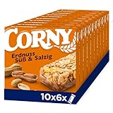 Müsliriegel Corny Classic Süß & Salzig, mit leckeren gerösteten und gesalzenen Erdnüssen, 60x25g