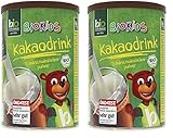 biozentrale BioKids Kakaodrink 300 g, Bio Trinkschokolade Kakaopulver fairtrade (Packung mit 2)