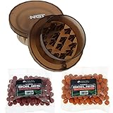 DNA Leisure Grinder Bait Crushing Pellets Handgerät & 2 Packungen Boilies Karpfenangeln