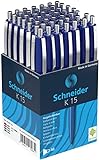 Schneider 3083 K15 Druckkugelschreiber (dokumentenecht, Strichstärke: M, Schreibfarbe: blau) 50 Stück, blau