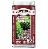 Emsland Rindenmulch, Gartenmulch, 60 Liter, Dekorativ und Schützend