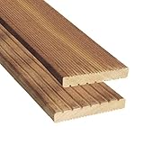 Gartenwelt Riegelsberger Premium Terrassendiele Bangkirai 25x145 mm Länge 190 cm Kombiprofil Hartholz Dielen Terrasse