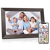 Canupdog Digitaler Bilderrahmen, 25,7 cm (10,1 Zoll), intelligenter WLAN, digitaler Bilderrahmen mit IPS-Touchscreen, 16 GB Speicher, automatischer Drehung, Bewegungssensor, elektronischer