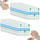 GXGM 100 Stück Pflaster Wasserdichte Bandagen Transparenter Folienverband, Duschpflaster Wasserfest, Wasserdichte Klebebandage,Wasserdichtes Pflaster Bandage für Schwimmen (6×6cm)