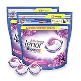 Lenor Waschmittel Pods All-in-1, Color Waschmittel, Farbschutz, Amethyst Blütentraum, 104 Waschladungen