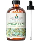 EVOKE OCCU Citronella ätherisches Öl 118ml, reines Citronella-Öl für Haut Haar Diffusor Spray Roll On- 4 FL Oz