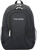 Travelite Garda Rucksack – Alltag & Business geeignet, Camping freundlich, 30cm x 20cm x 41cm, 0.5kg, mit Netzfach, Taschen außen, Tragegriff, Reißverschluss, 21-30 L Volumen, aus robustem Polyester