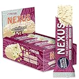 Protein Riegel Vegan WHITE CHOCOLATE PISTACHIO 12x NEXUS Protein Bar - unglaublich lecker & cremig - 26% Protein - nur 115 kcal - ohne Zucker-Zusatz - high Fiber - perfekt als Protein-Snack - 12x30g