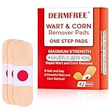 Warzenentferner, Warzenbehandlungspflaster, Plantarwarzenentferner für Hände, Füße und Gesicht, Warzencreme, Entferner (42 Tabletten)