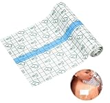 Wasserdicht Transparent Bandage, Duschpflaster Wasserfest, Wasserfest Pflaster Rolle, Folienverband Tattoo Folie Verband, Wundverband, zum Sport, Duschen (2pcs 1m x 15cm)